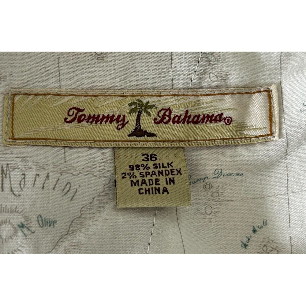 Tommy Bahama‎ Chino Pants Mens 36 Olive Green Silk Blend Straight Leg Pockets - Picture 4 of 11